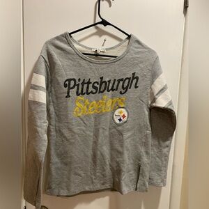 Pittsburgh Steelers crew neck sweater NFL team gear. Brand Junk Food. Women XS
